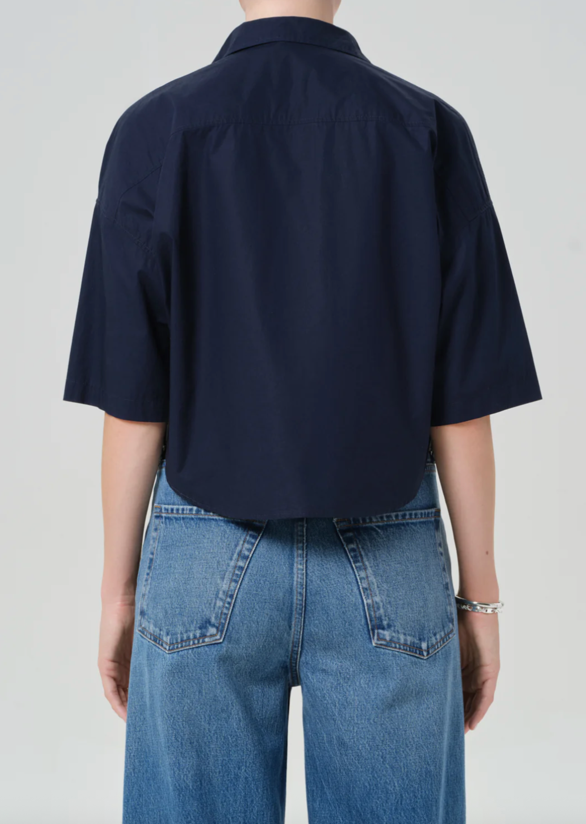 Citizens of Humanity Frances Cropped Cape Button Up Top - Image 4 of 6