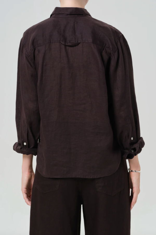 Citizens of Humanity Kayla Shrunken Linen Shirt