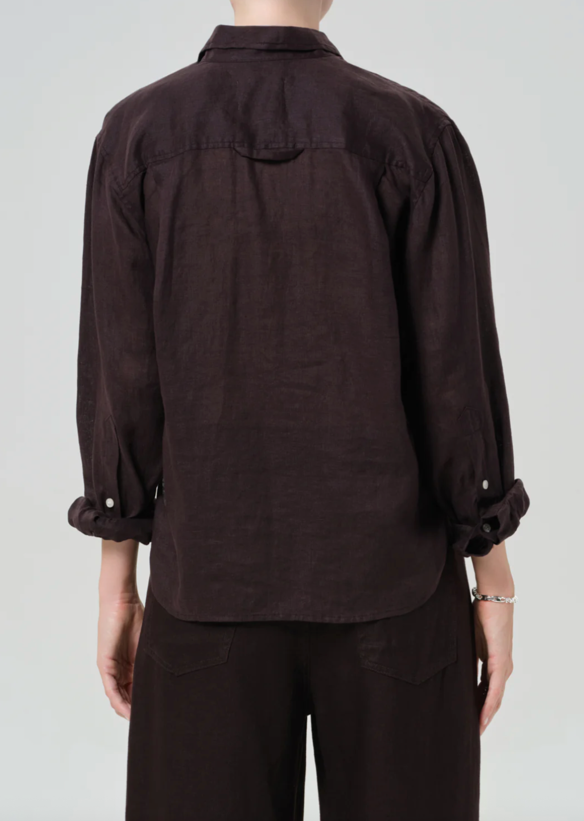 Citizens of Humanity Kayla Shrunken Linen Shirt - Image 2 of 6