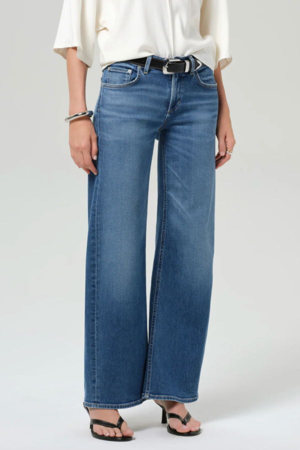 Citizens of Humanity Nora Trouser Leg Jeans - Medium Indigo