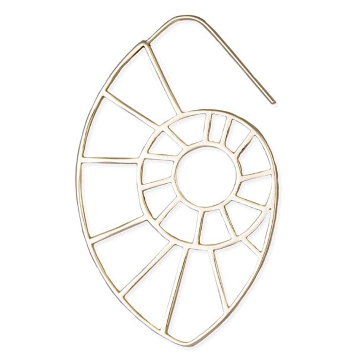 Slow Dance Gold Shell Hoops Earrings - Image 2 of 2