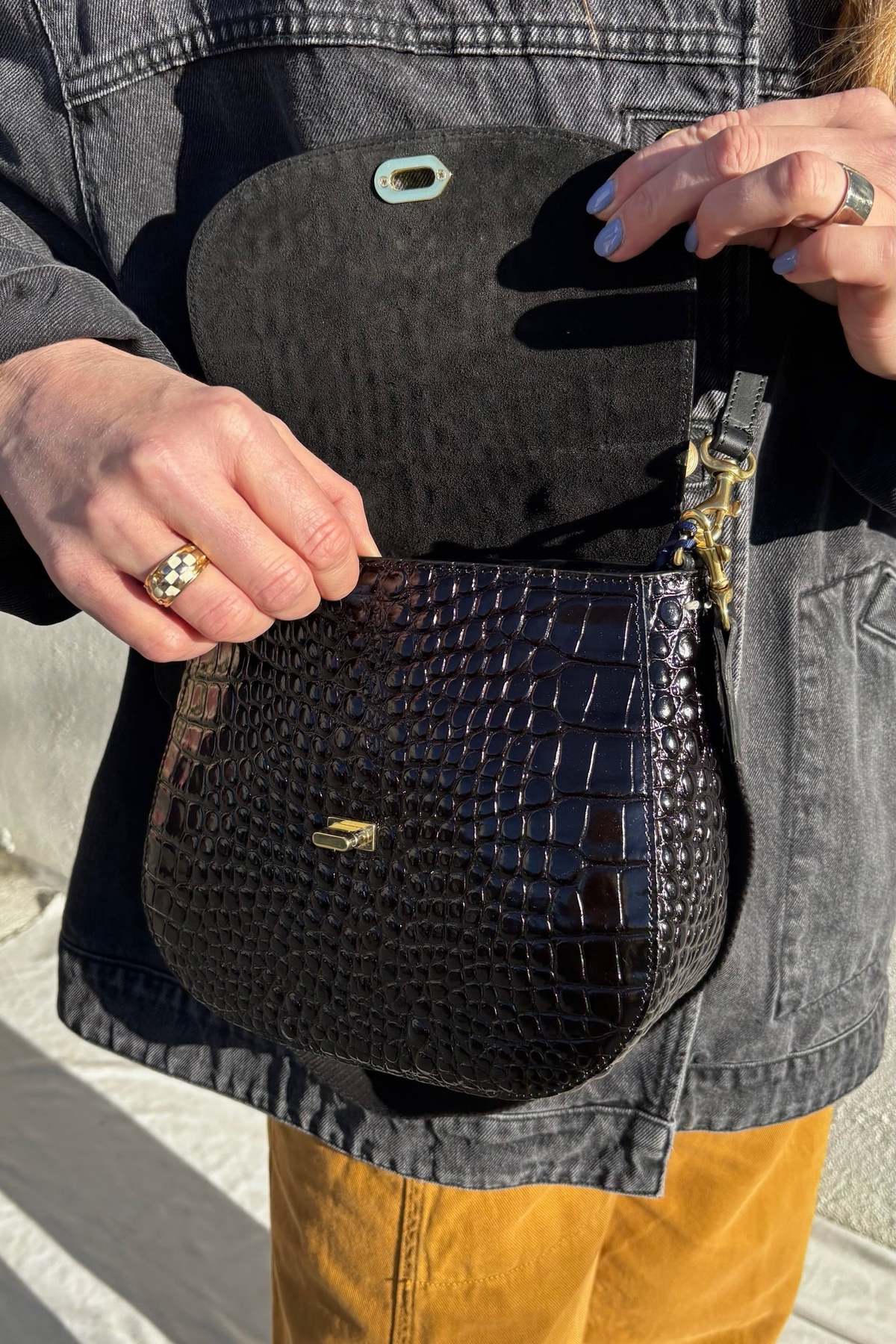 Clare V. Turnlock Louis Bag - Image 2 of 5