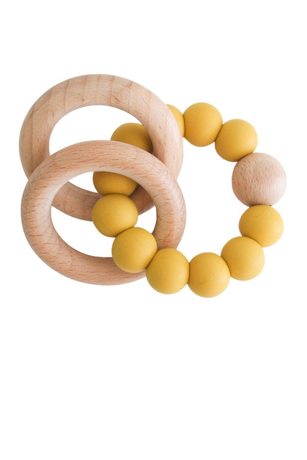 KIDS Alimrose Beechwood Teether Ring