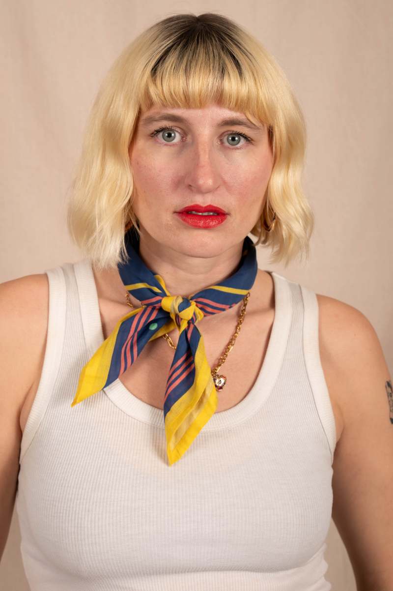 DUSHYANT. Archie Bandana No. 30 - Horseshoe, Dots and Plus Sign