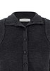AMOMENTO Blocking Button Up Cardigan - Charcoal - Thumbnail 8