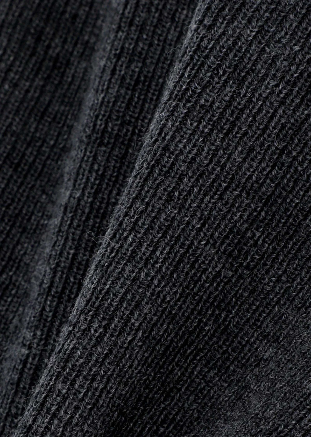 AMOMENTO Blocking Button Up Cardigan - Charcoal - Image 9 of 9