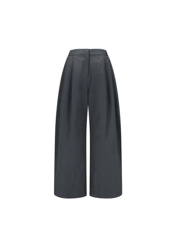 AMOMENTO Two Tuck Balloon Pants - Charcoal