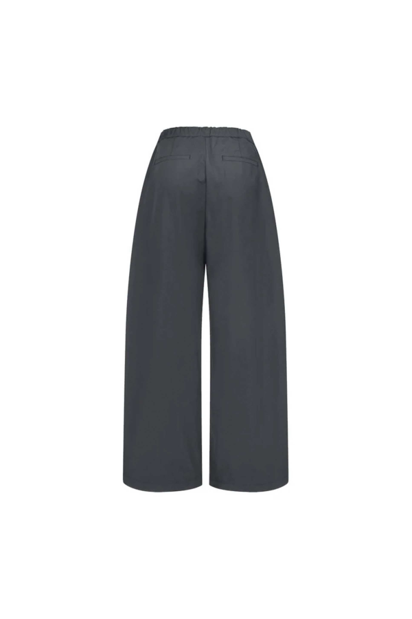 AMOMENTO Two Tuck Balloon Pants - Charcoal