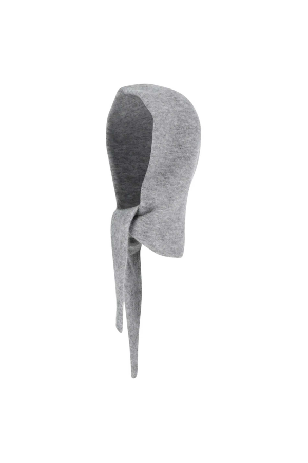 AMOMENTO Hairy Balaclava Scarf - Grey