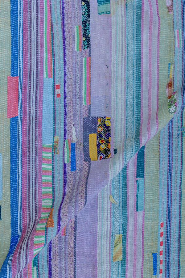 World of Crow The Lavender Fields Kantha Blanket