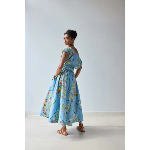 Hope for Flowers by Tracy Reece Flared Dress - Blue Floral