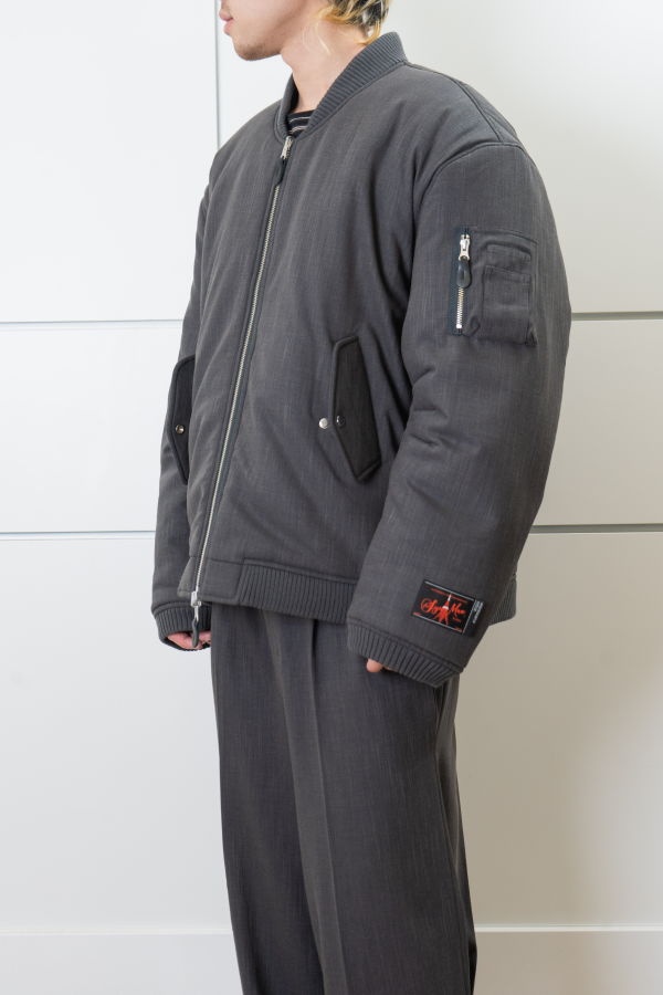 Syumen MA-1 Bomber Jacket - Dark Grey
