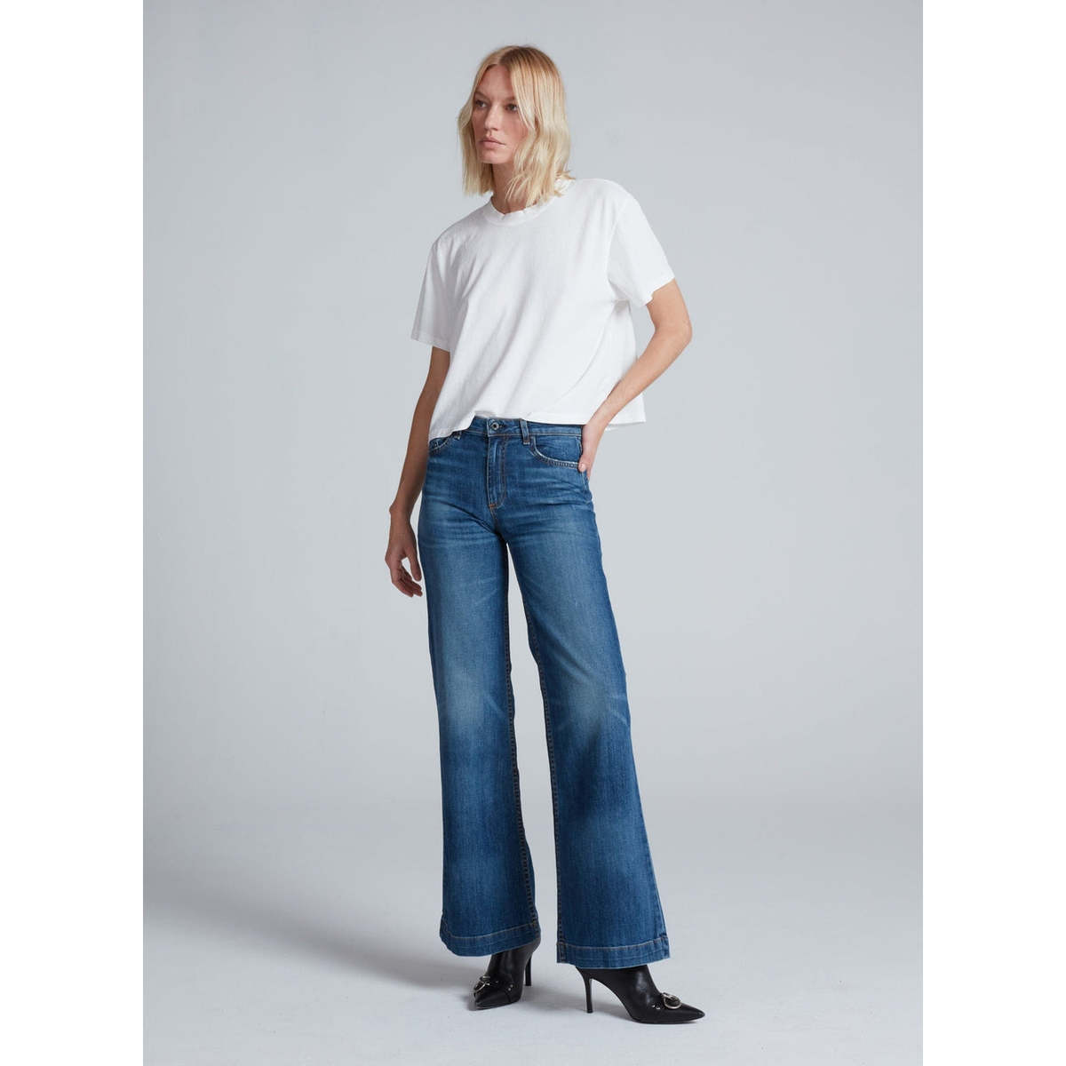 ASKK NY Juniper Wide Leg Jeans - Auburn - Image 1 of 6