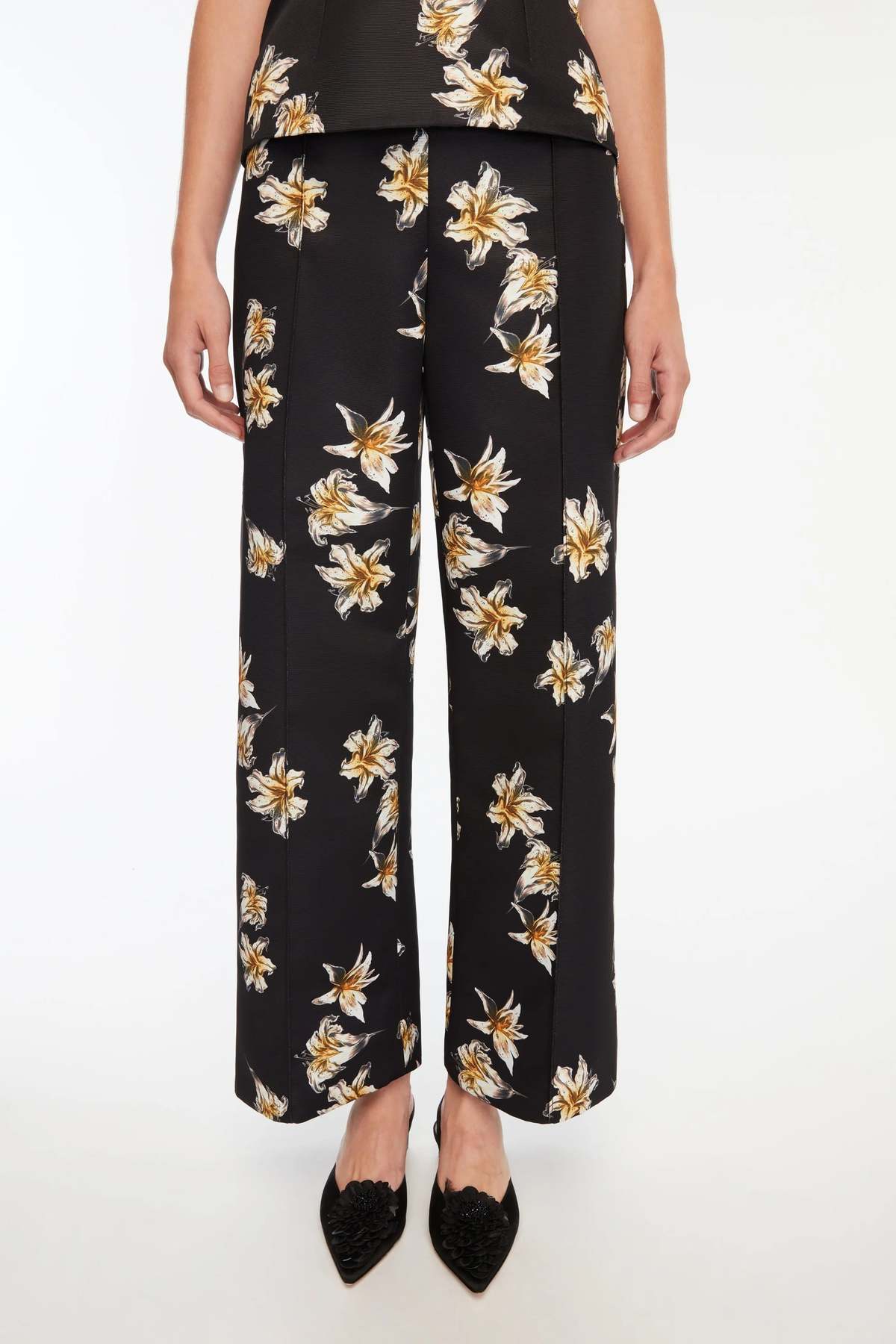 emilia wickstead Daffy Trousers Festive Lilies - Image 4 of 8