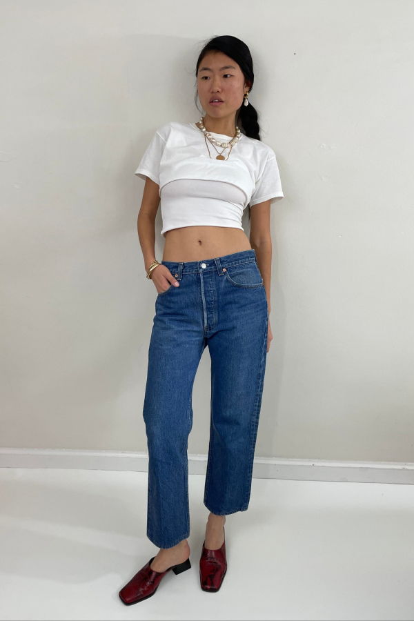 Levi's Vintage 80s 501 Button Fly Jeans - Medium Wash 31x27