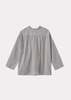 Caramel Adonis Children's Cotton Shirt - Grey Micro-Check - Thumbnail 2