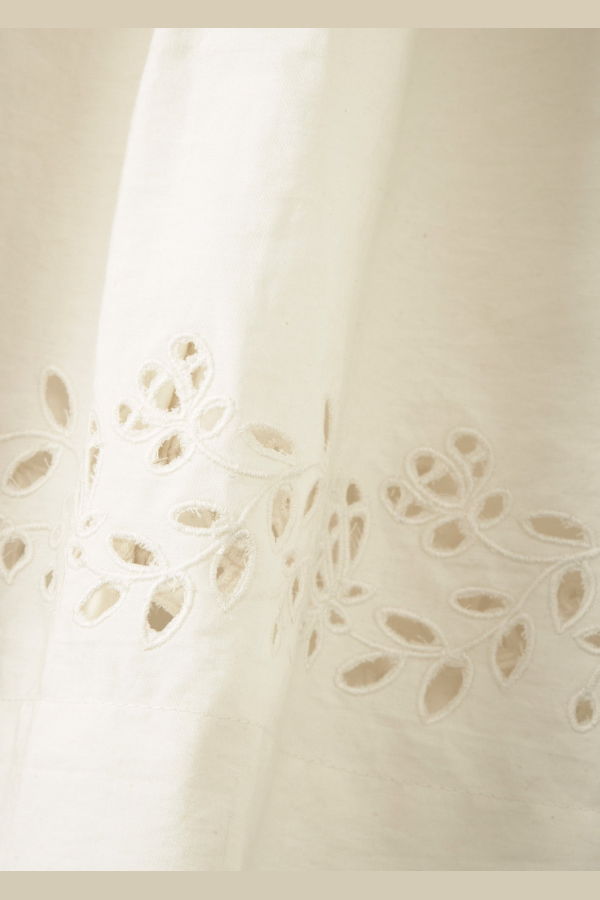 Kids Caramel CLAIRE BABY DRESS - WHITE