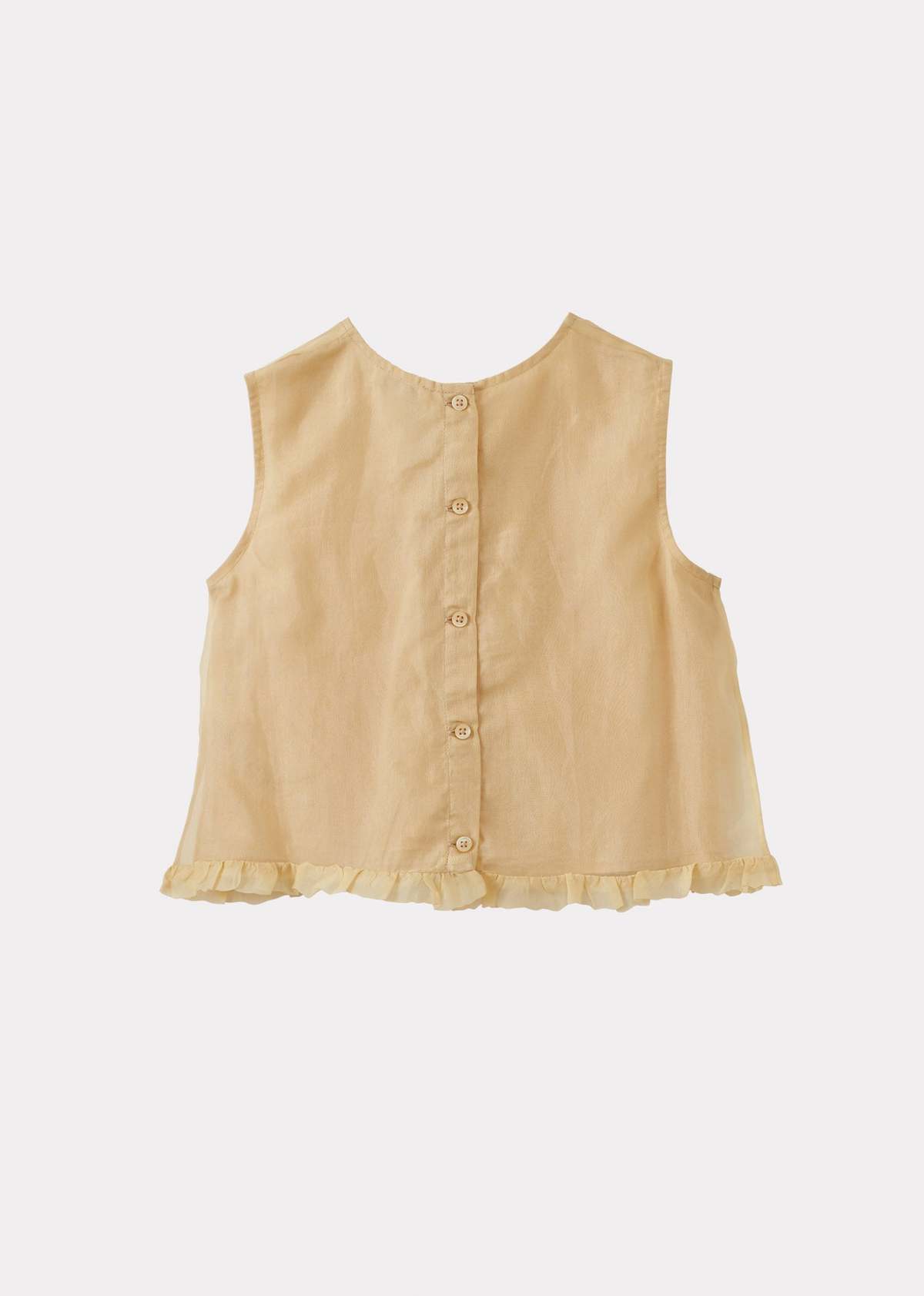 KIDS Caramel Deryn Silk Top - Cream - Image 2 of 2