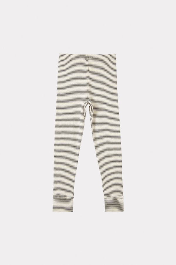 Kids Caramel JUDD CHILDREN'S LEGGINGS - NAVY/CREAM