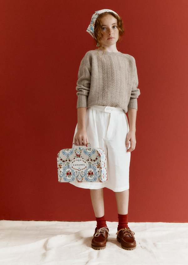 Kids Caramel SCOUT JUMPER - MINK