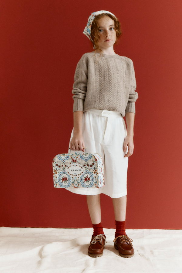 Kids Caramel SCOUT JUMPER - MINK