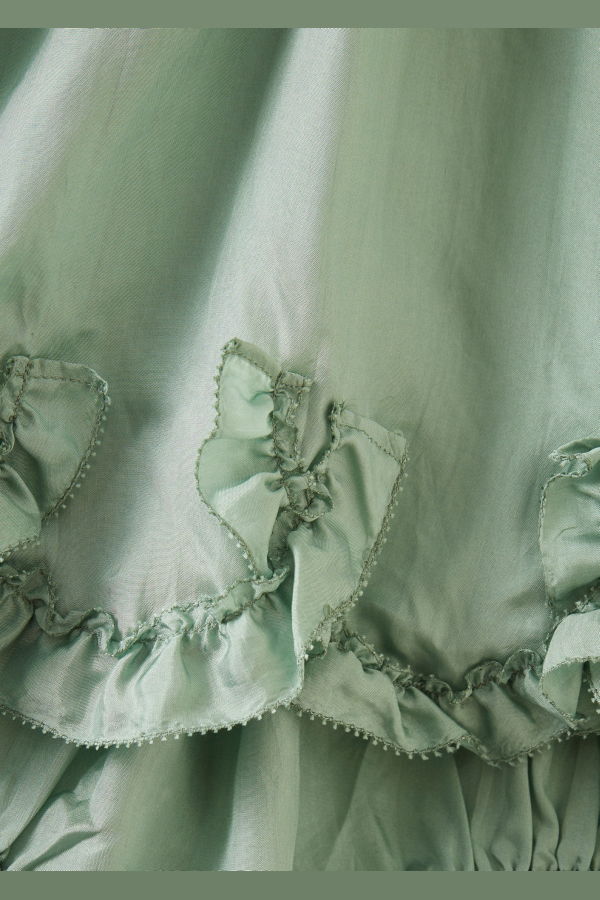 KIDS Caramel Seraphina Baby Girl's Party Silk Dress and Bloomers Set - Mist Blue