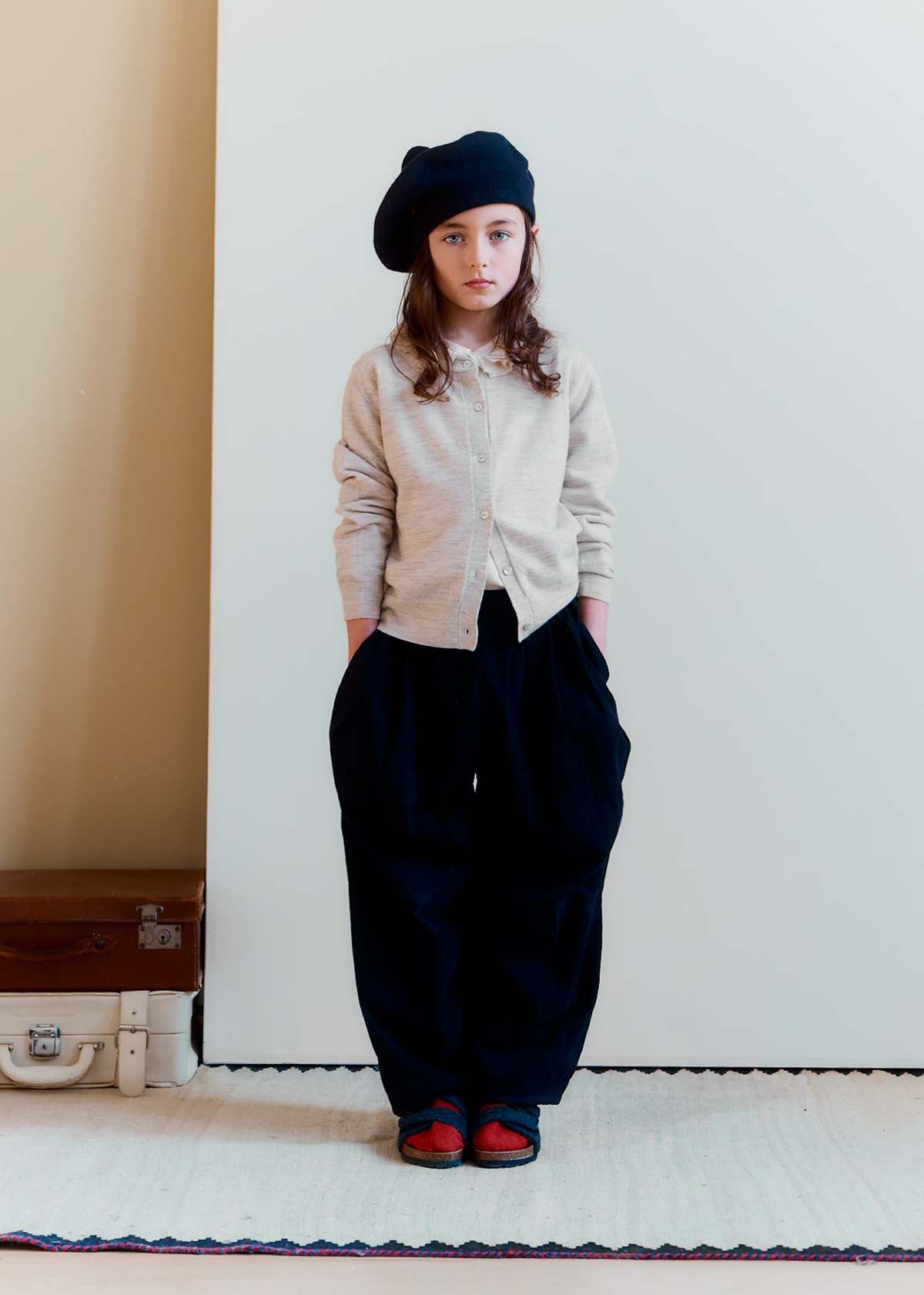 Kids Caramel Willow Children's Merino Wool Cardigan - Cream - Image 4 of 4