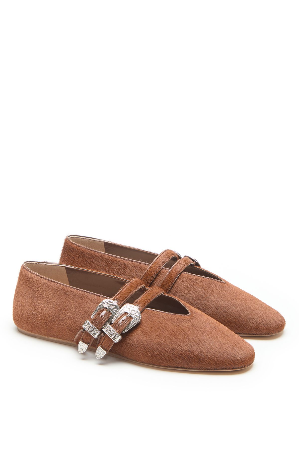 Le Monde Beryl Claudia Slipper with Calf Hair Flats - Image 2 of 4