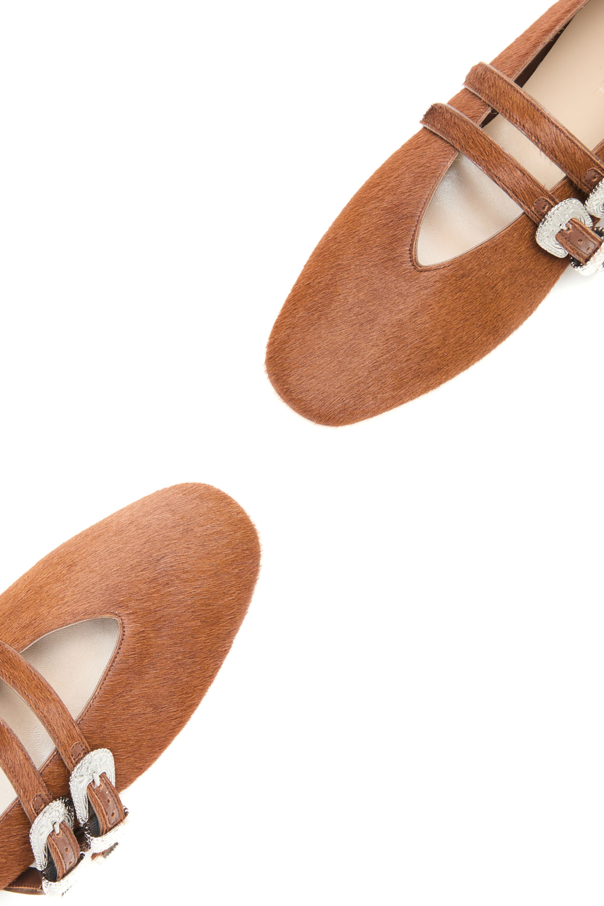 Le Monde Beryl Claudia Slipper with Calf Hair Flats - Image 3 of 4