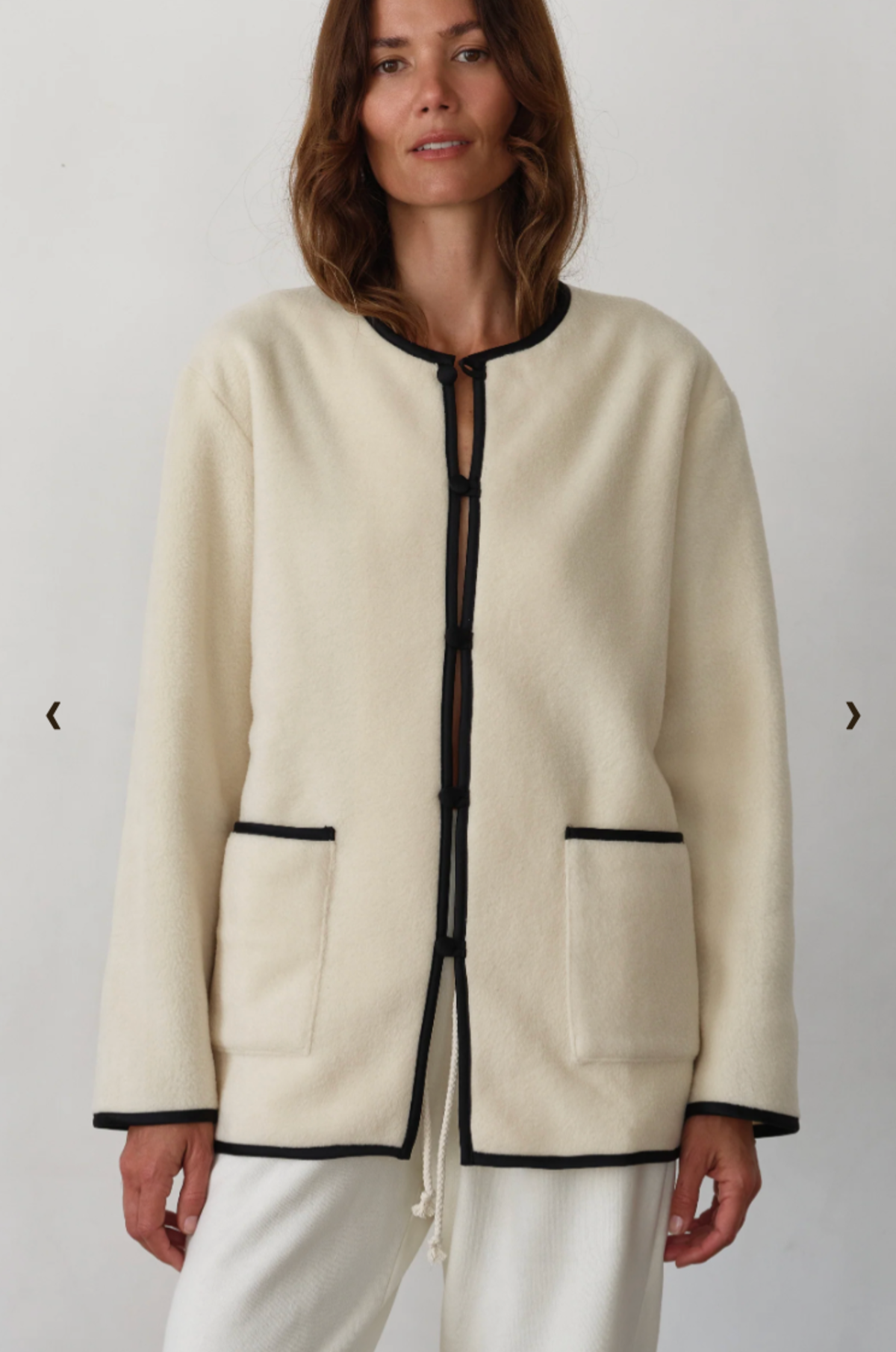 Donni. Polar Fleece Jacket - Creme - Image 1 of 3