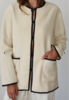 Donni. Polar Fleece Jacket - Creme - Thumbnail 2