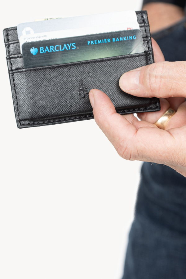 Deux Mains Call Signs Card Holder - Black