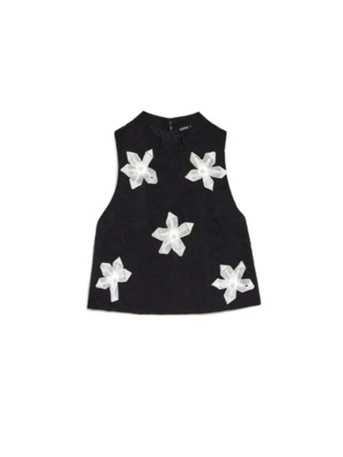 Sister Jane Glow Flora Cropped Top - Black - Image 3 of 5