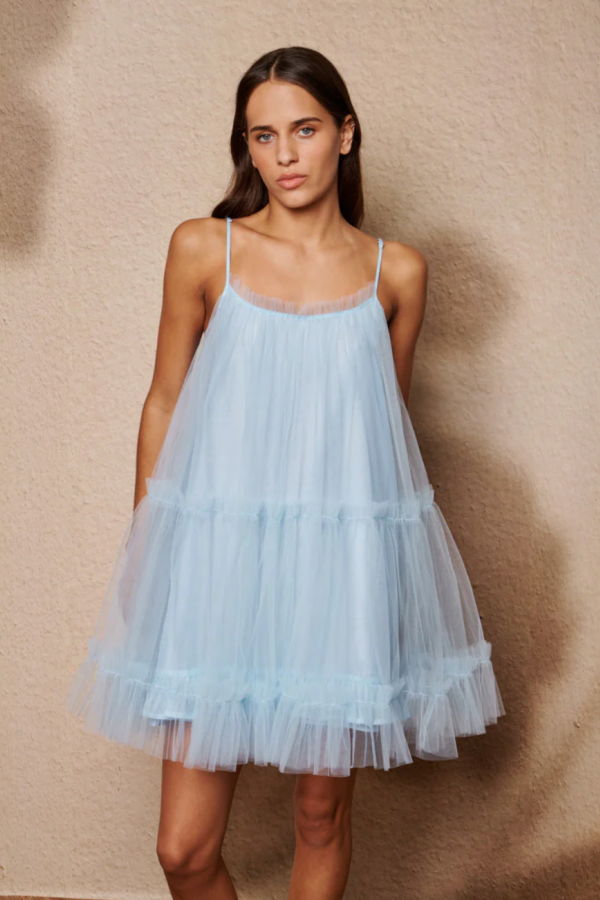 Sister Jane Sway Tulle Ruffle Mini Dress