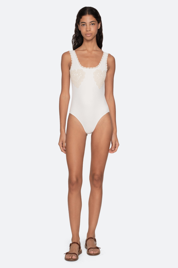 Sea NY Madelyn One Piece Swimsuit - White