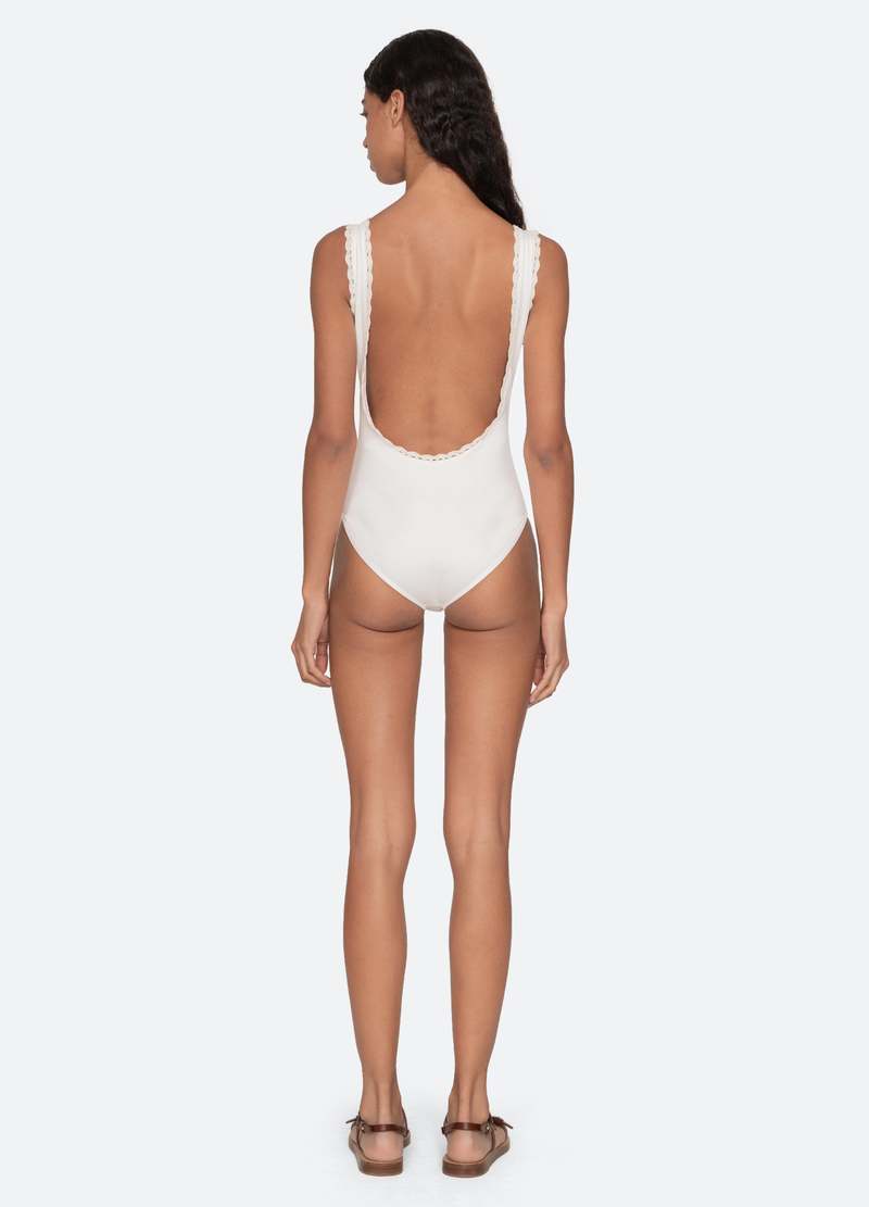 Sea NY Madelyn One Piece Swimsuit - White