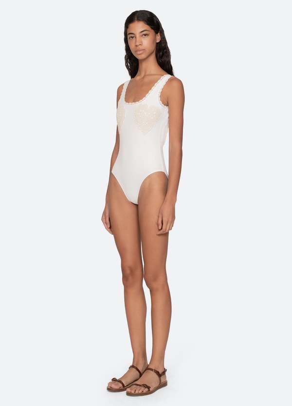 Sea NY Madelyn One Piece Swimsuit - White