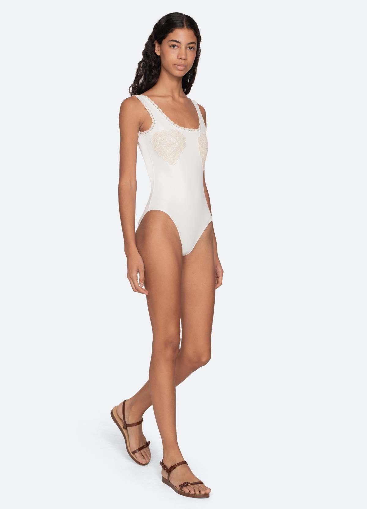 Sea NY Madelyn One Piece Swimsuit - White - Image 6 of 8