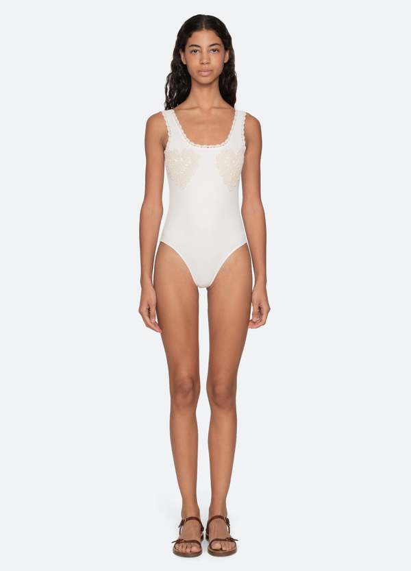 Sea NY Madelyn One Piece Swimsuit - White