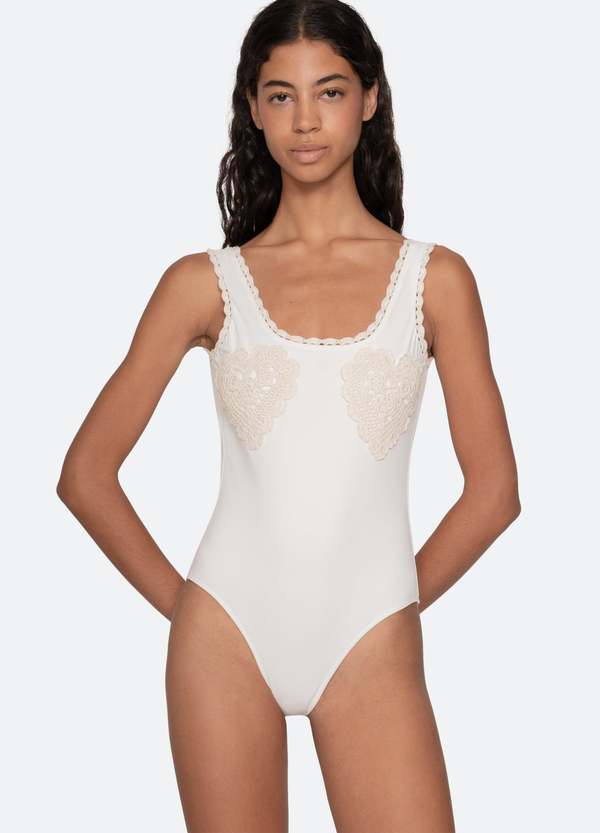 Sea NY Madelyn One Piece Swimsuit - White