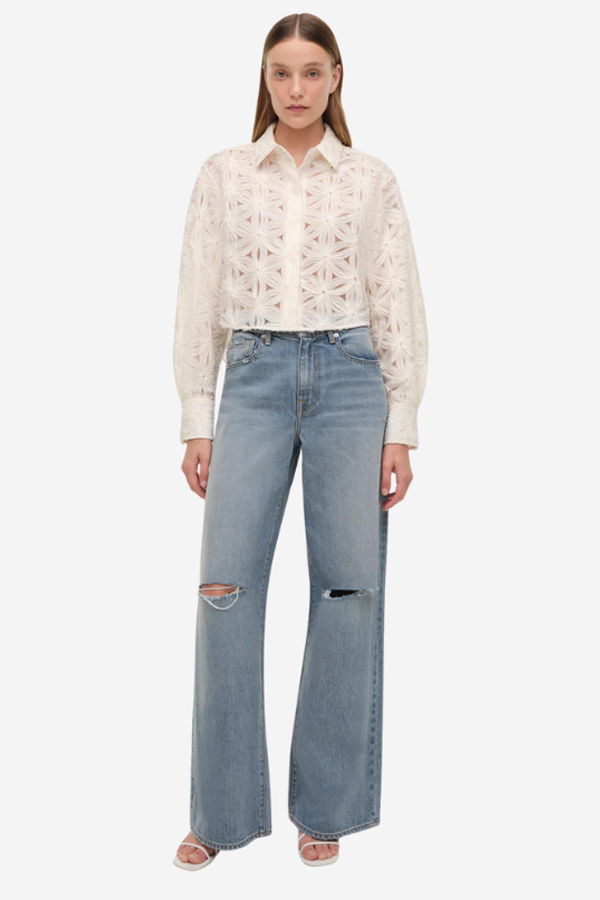 Jonathan Simkhai Anders Shirt - Ivory