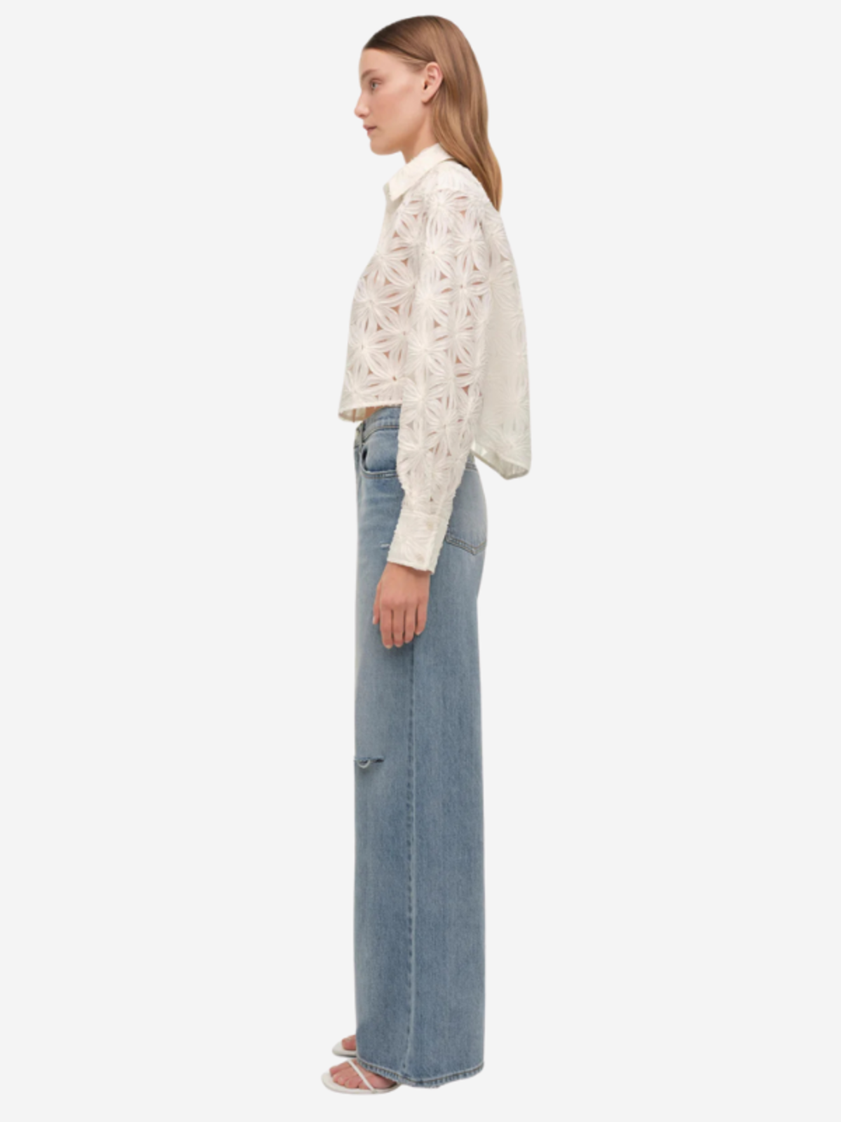 Jonathan Simkhai Anders Shirt - Ivory - Image 3 of 7