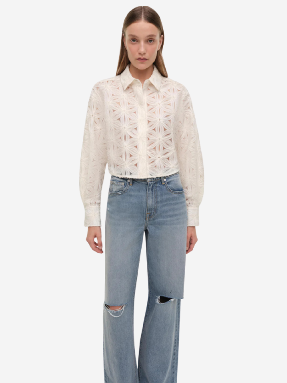 Jonathan Simkhai Anders Shirt - Ivory - Image 5 of 7