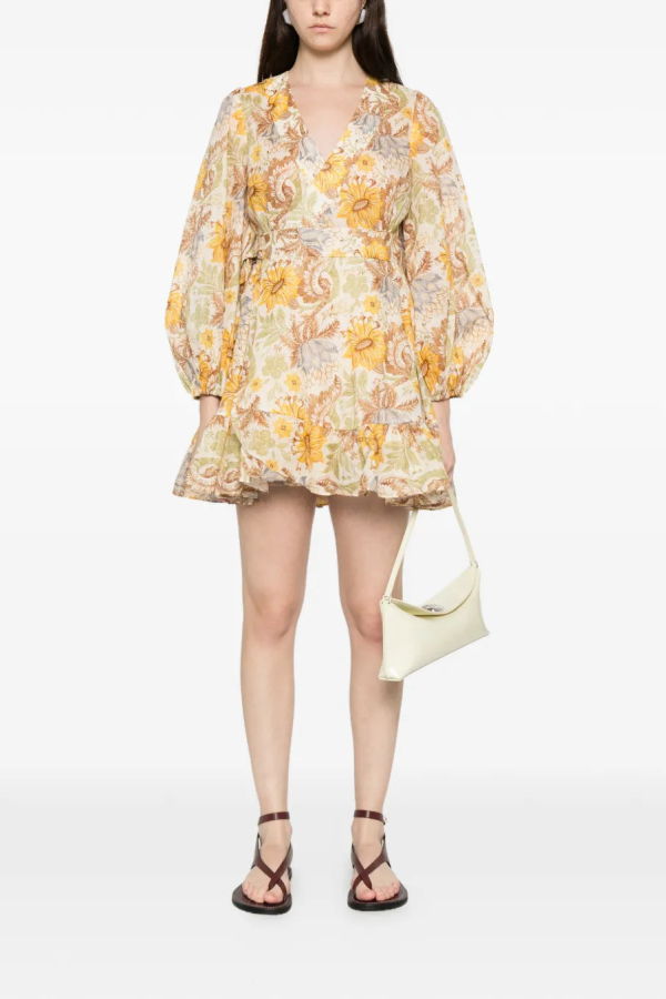 Zimmermann Daylight Mini Wrap Dress