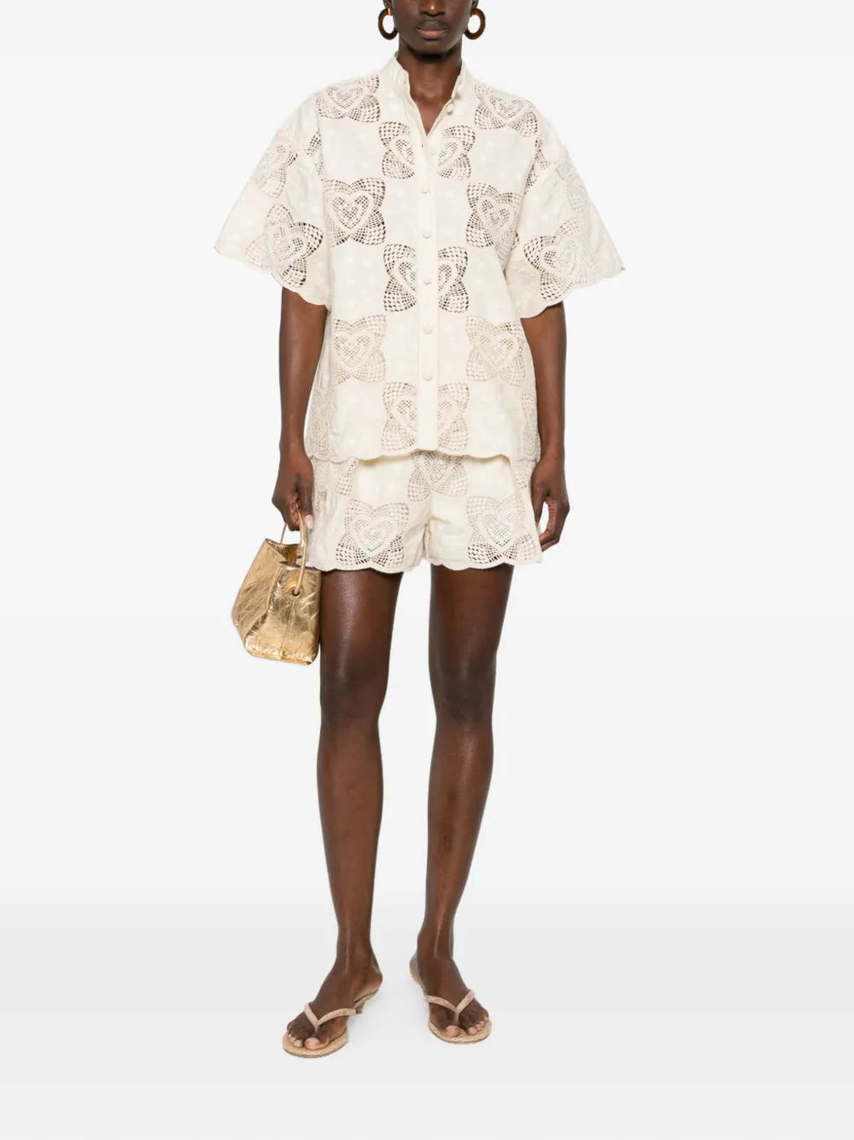 Zimmermann Wanderlust Tuck Short Shorts - Image 2 of 5