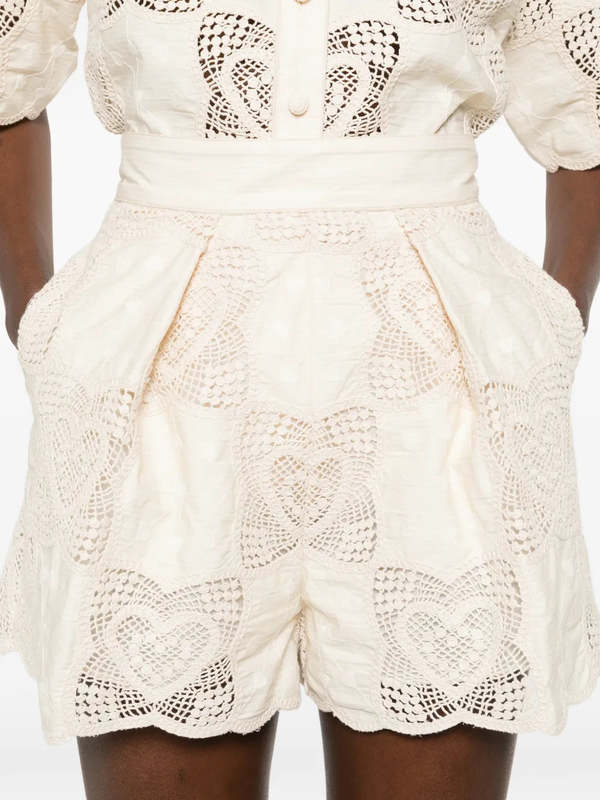 Zimmermann Wanderlust Tuck Short Shorts