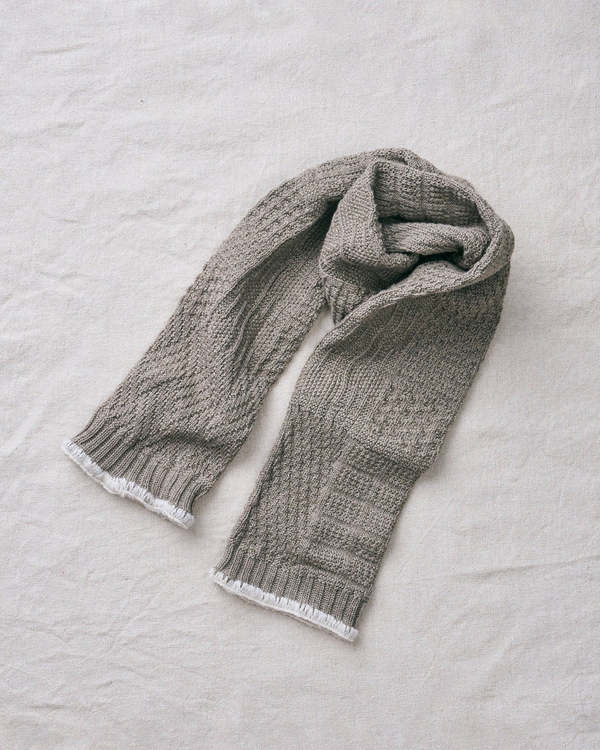 Yahae Organic Cotton Yak Knitting Patterns Stole Scarf - Green