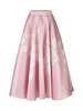 MARQUES ' ALMEIDA Printed Heavy Satin A-Line Midi Skirt - Pink - Thumbnail 2