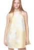 MARQUES ' ALMEIDA Printed Heavy Satin A-Line Flowers Dress - Yellow - Thumbnail 5