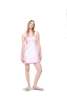 MARQUES ' ALMEIDA Printed Heavy Satin Baby Doll Dress - Pink - Thumbnail 1